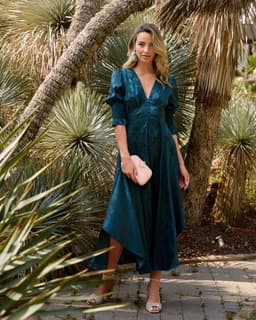 teal-velvet-dress-outdoor